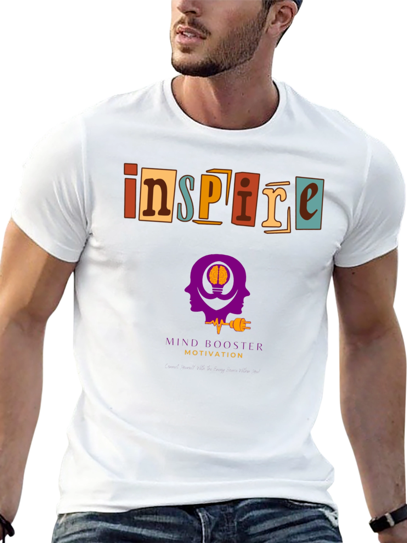 Inspire Motivation Graphic Tee - Mind Booster T-Shirt