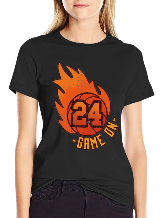Basketball 24 Game On Graphic T-Shirt