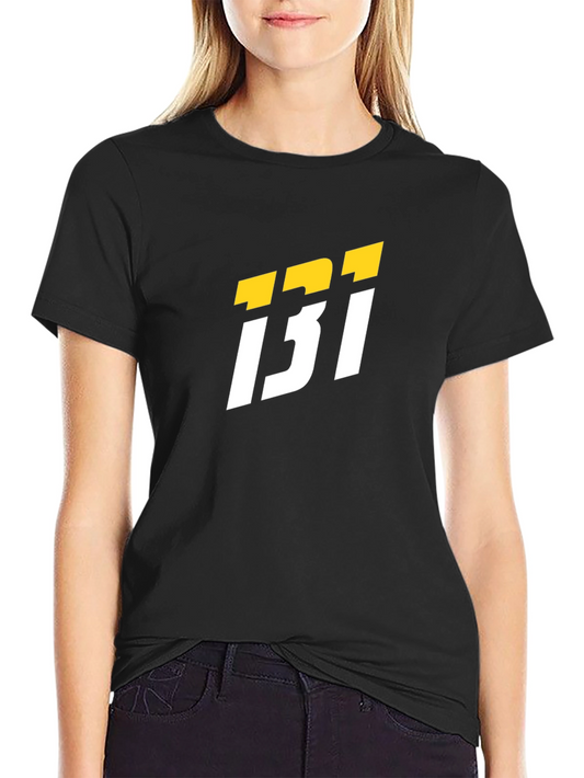 Black T-Shirt with Bold Graphic Design