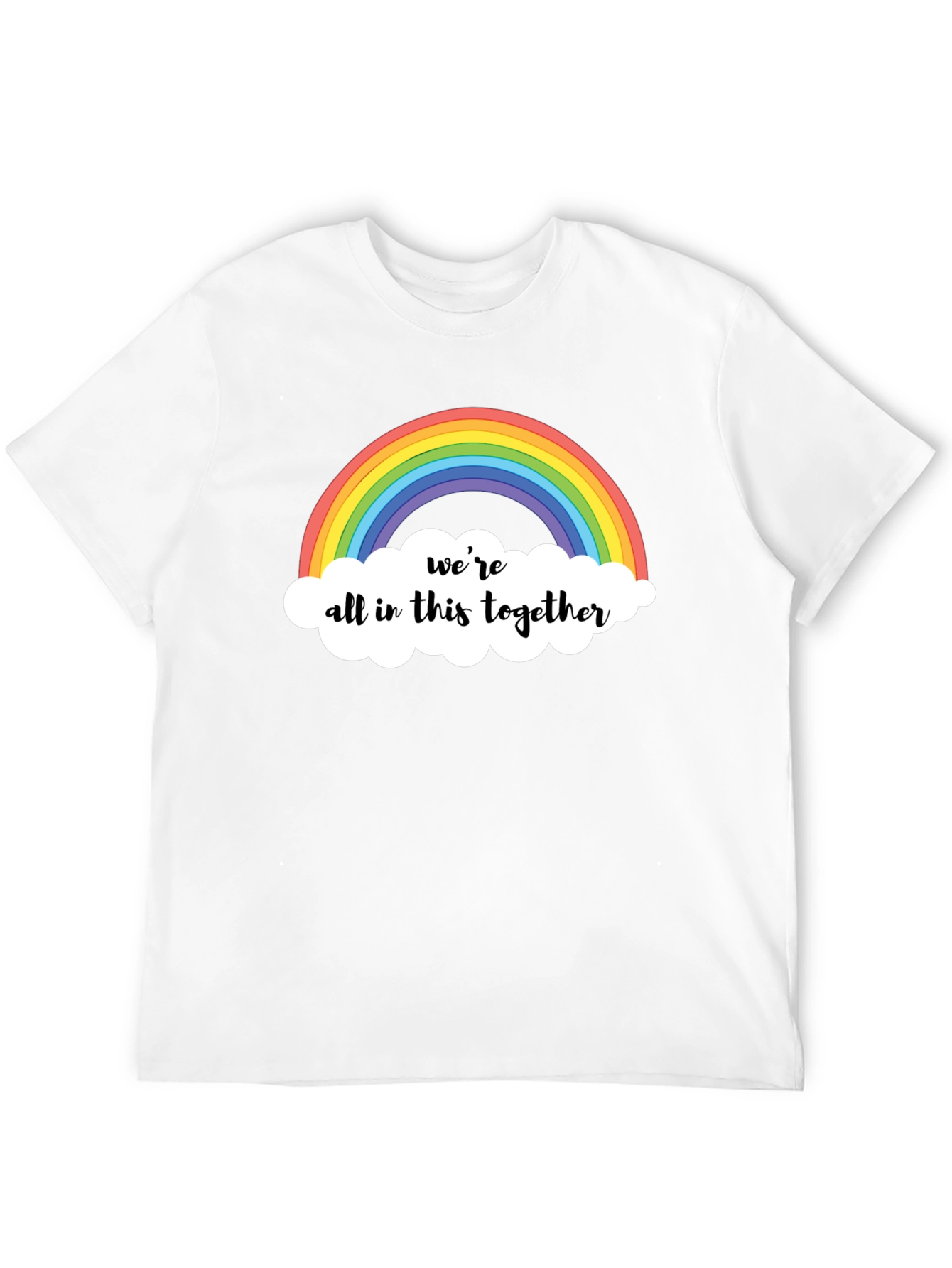 Rainbow Were All In This Together Graphic Tee
