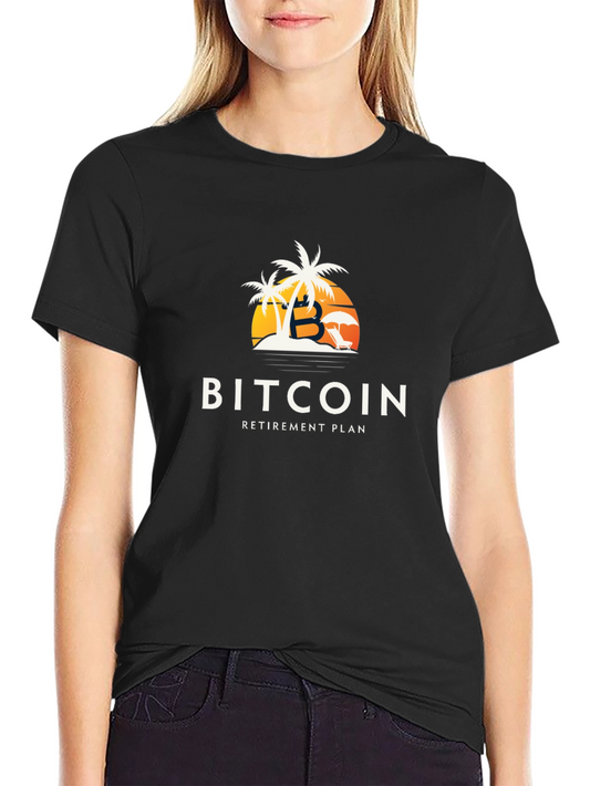 Bitcoin Retirement Plan Black T-Shirt
