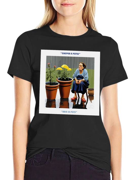 Rain in Pots Graphic T-Shirt