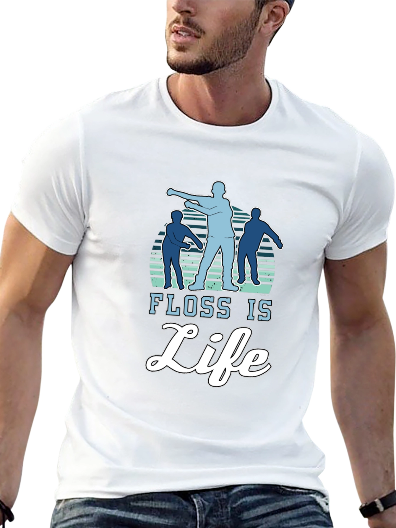 Floss Is Life T-Shirt - Dance Silhouette Graphic Tee