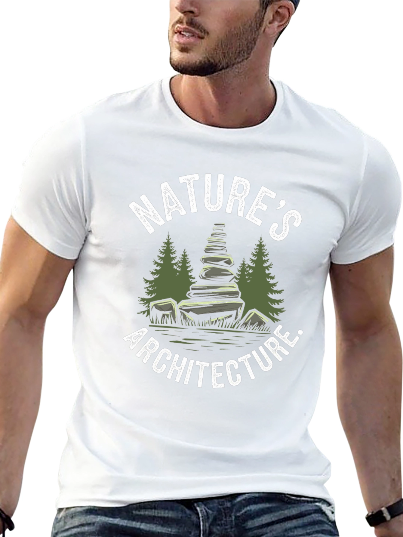 Natures Architecture Graphic Tee - Black
