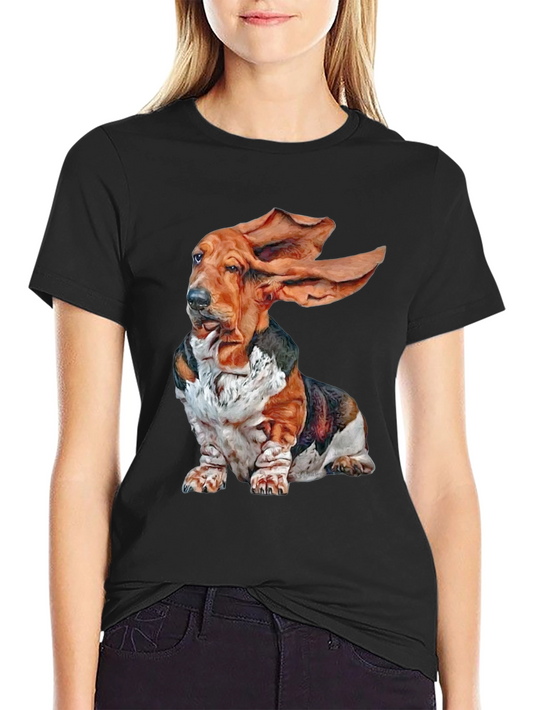Basset Hound Graphic Tee - Fun Dog Lover Shirt