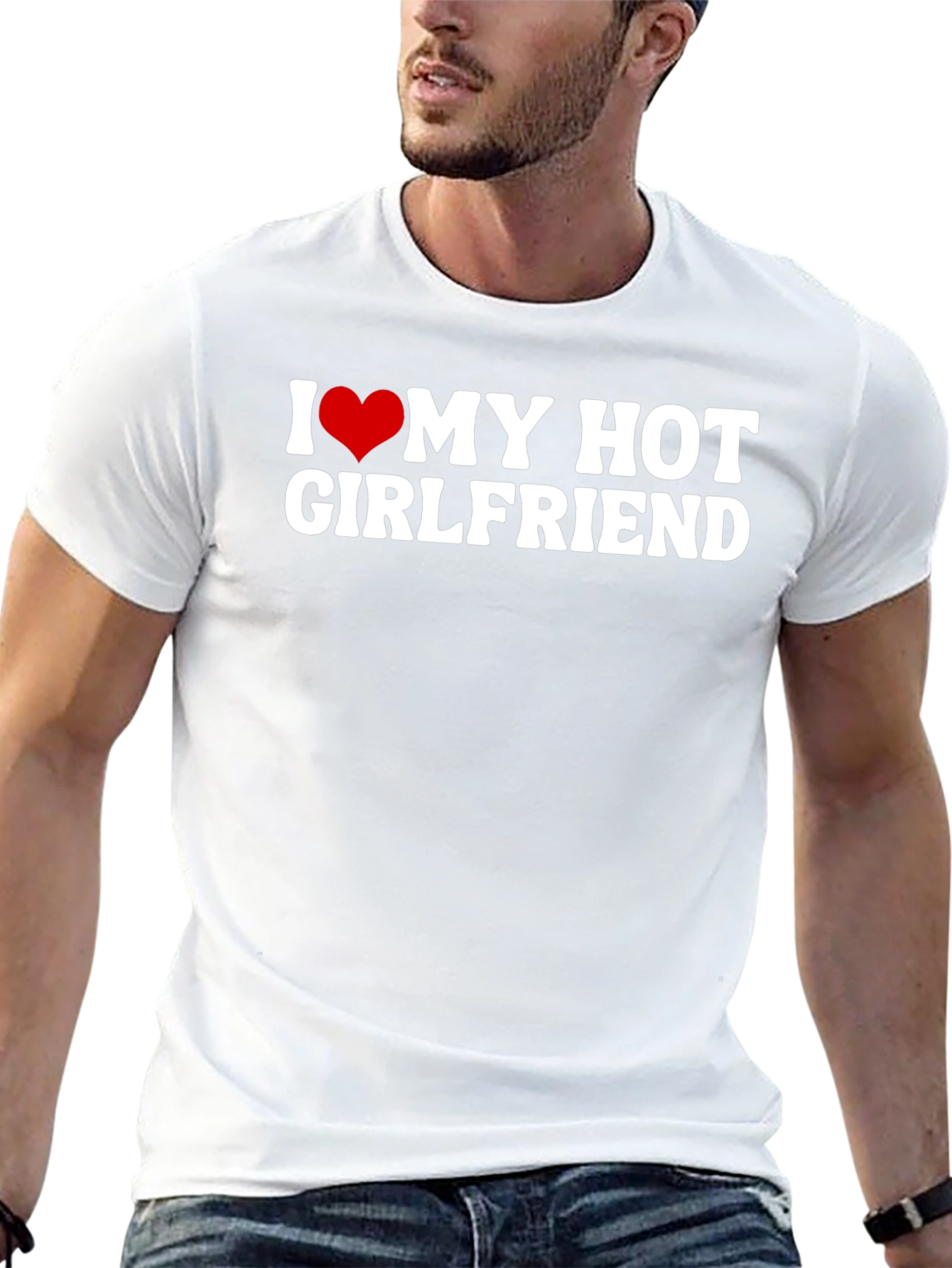 I Heart My Hot Girlfriend Graphic T-Shirt