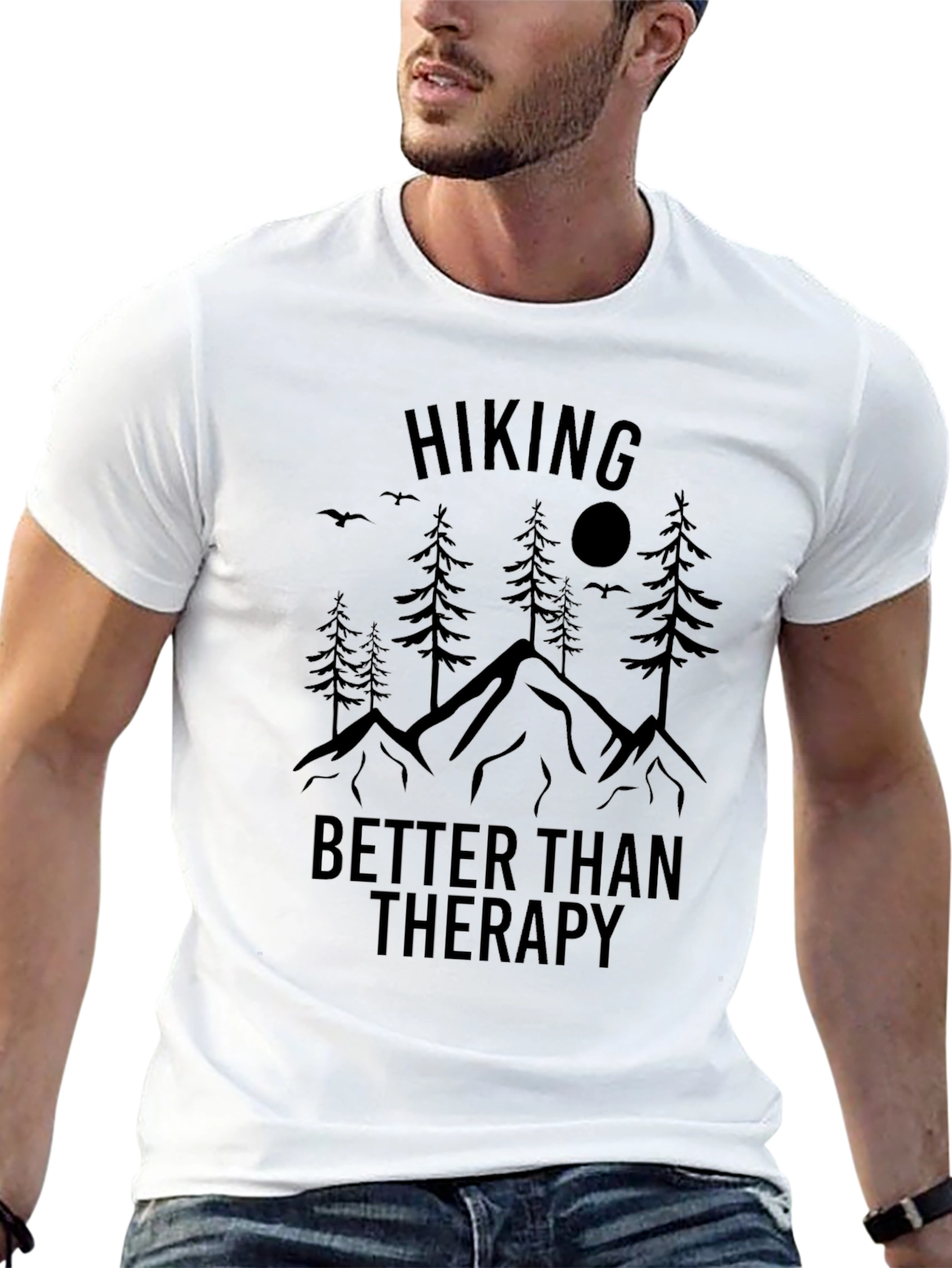 Hiking Therapy Graphic Tee - Nature Lovers Shirt