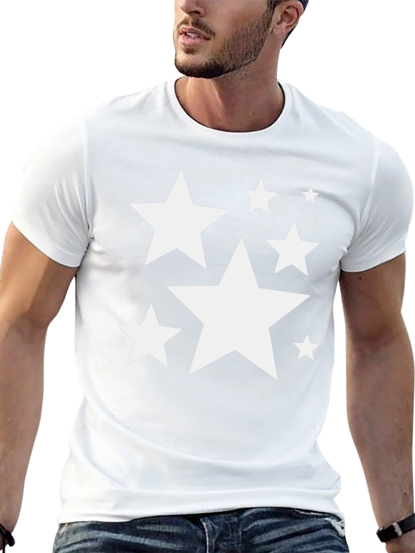 Stars Graphic T-Shirt - Casual Style