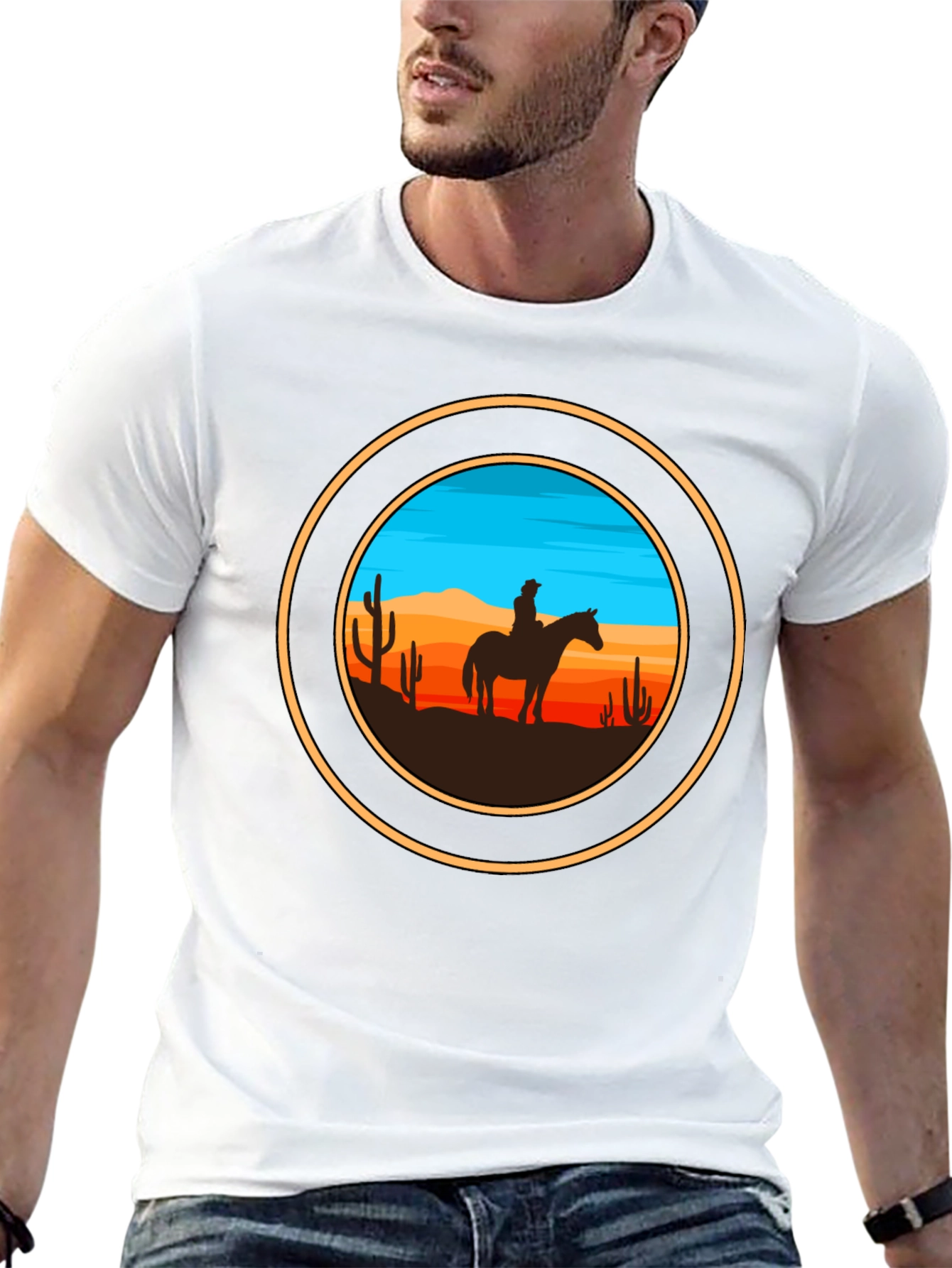 Cowboy Silhouette Graphic Tee