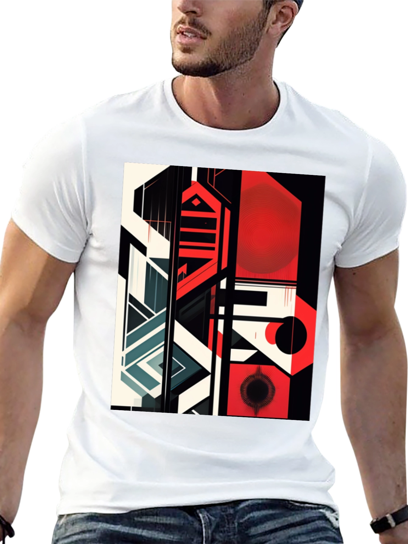 Abstract Geometric Graphic Tee