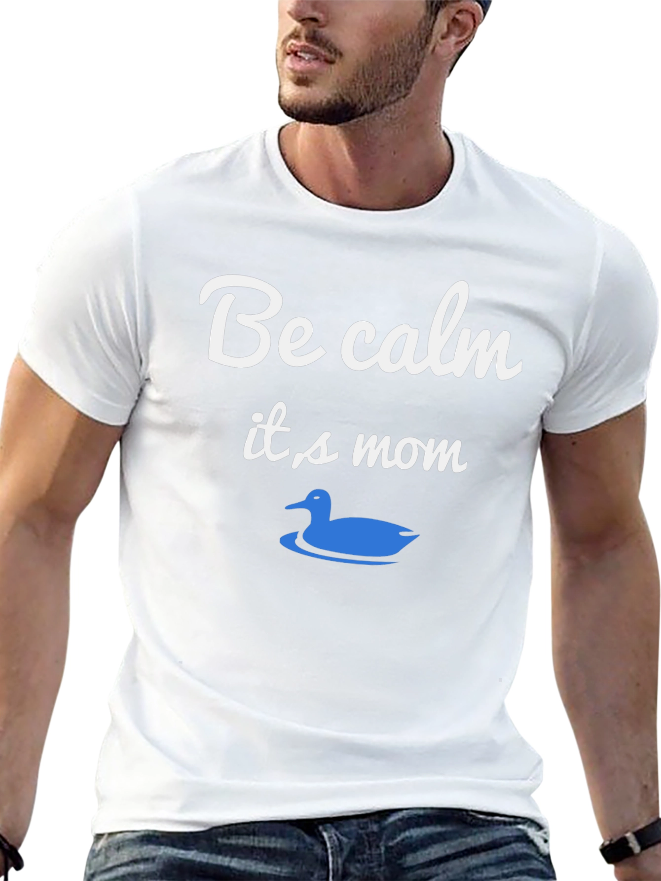 Be Calm Its Mom T-Shirt Duck Graphic Tee