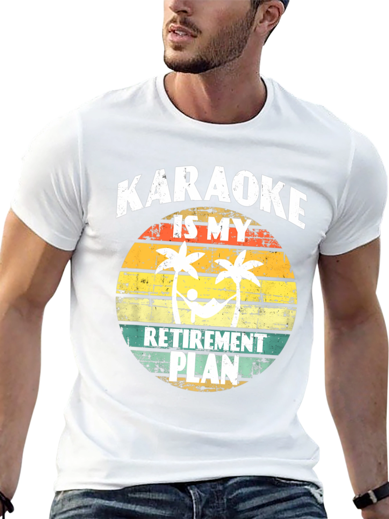 Karaoke Retirement Plan Graphic T-Shirt