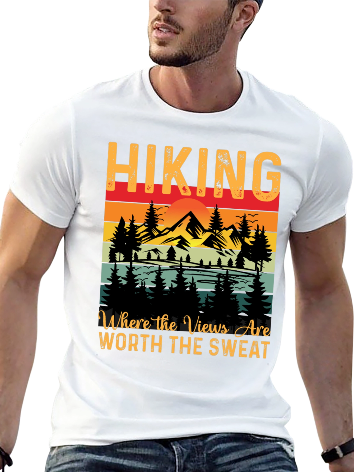 Hiking Graphic Tee - Views Worth the Sweat
