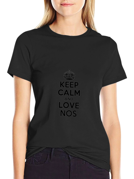 Keep Calm And Love NOS Black T-Shirt