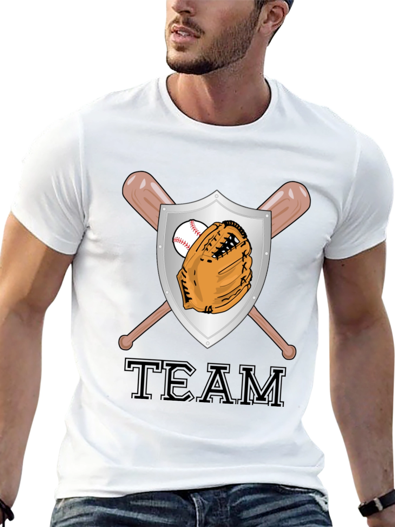 Baseball Team Shield Graphic Tee
