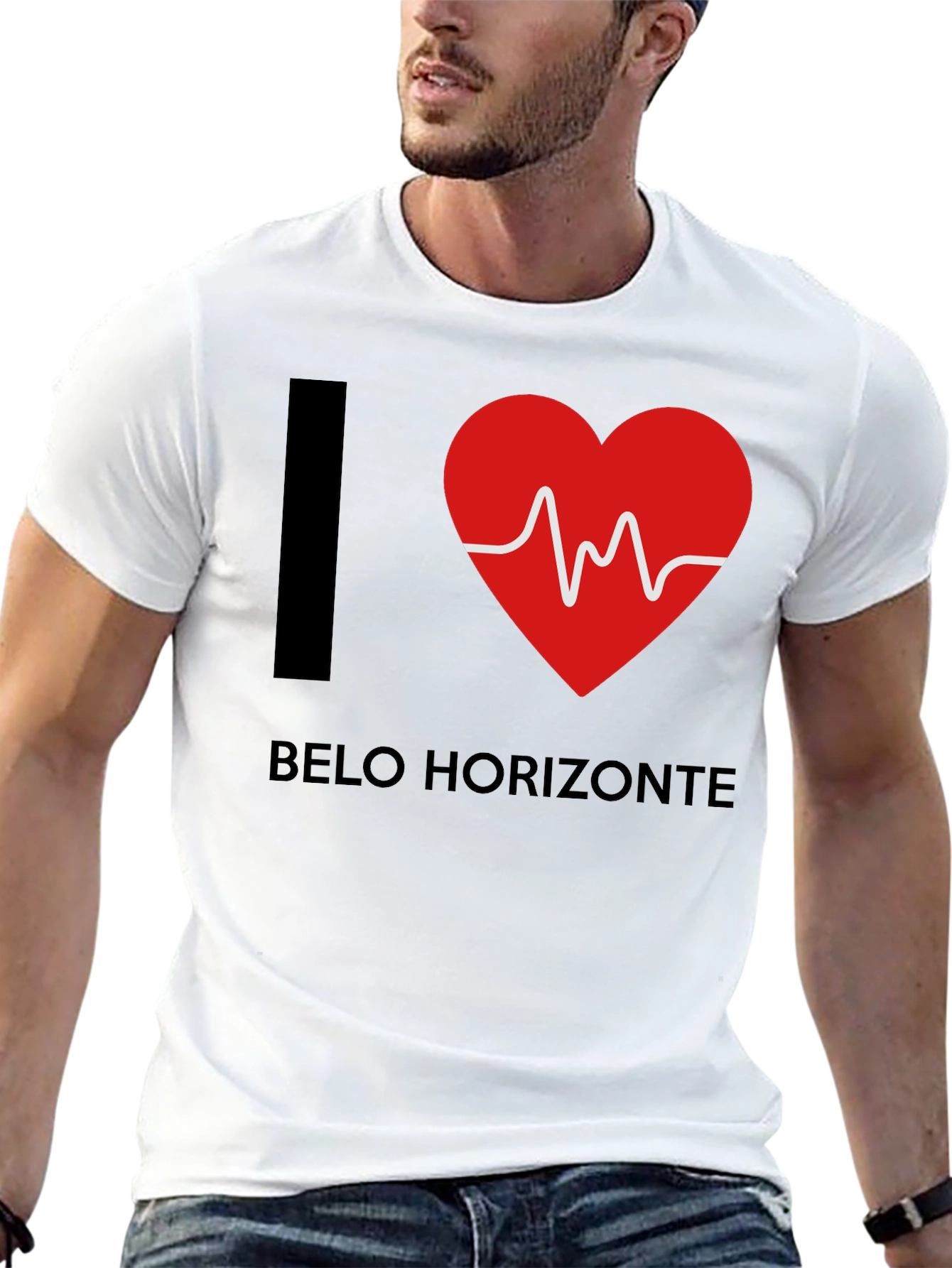 I Love Belo Horizonte Heartbeat T-Shirt