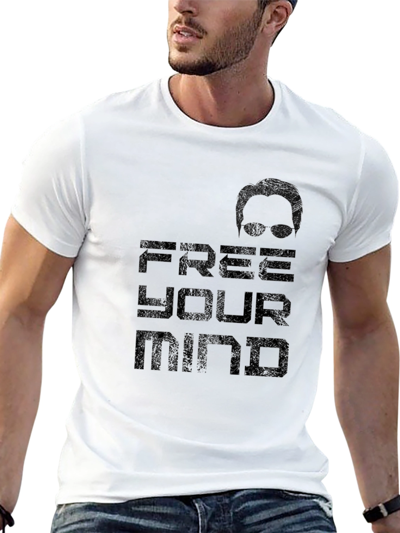 Free Your Mind Graphic T-Shirt - Black
