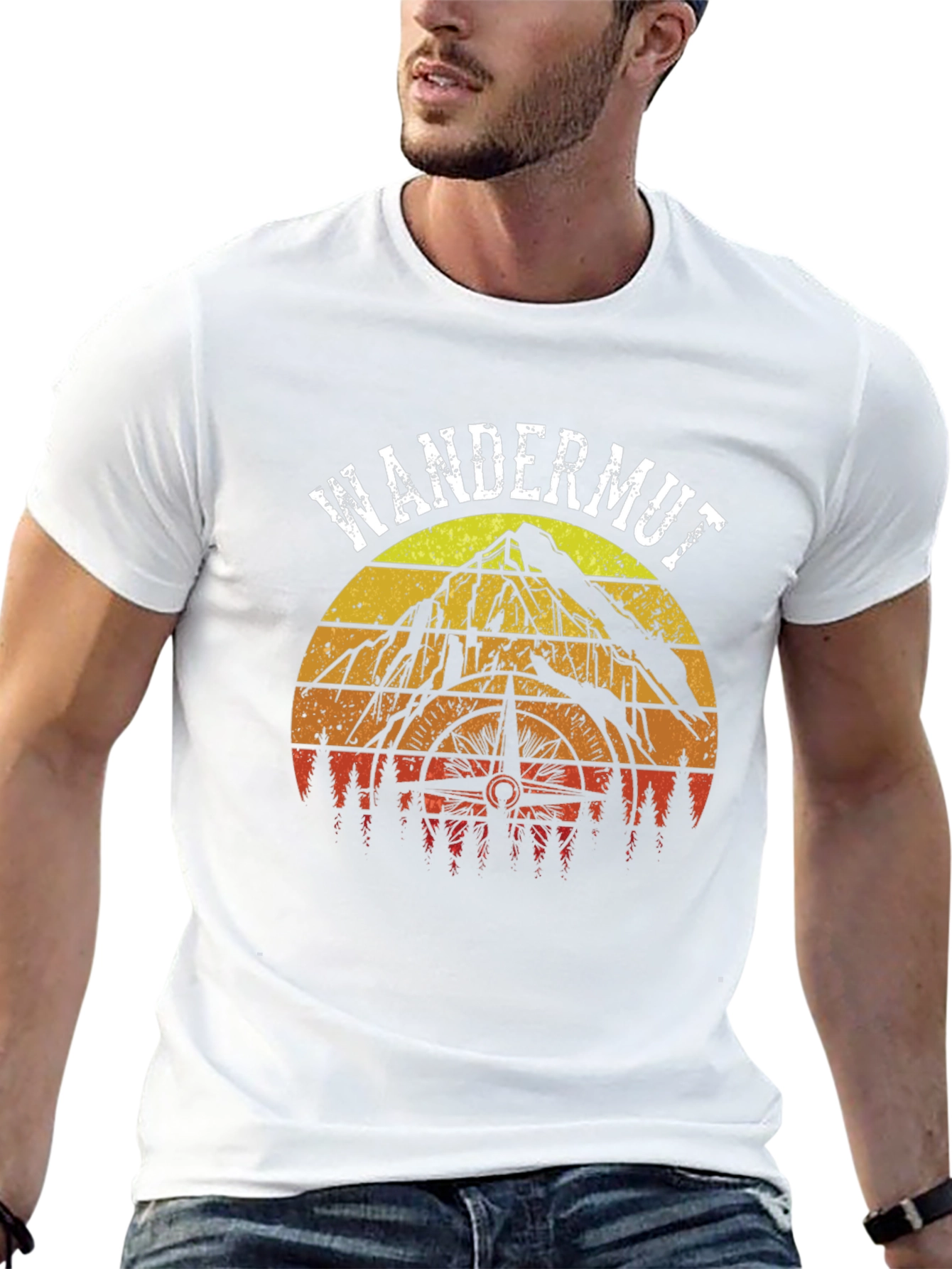 Wandermut Adventure T-Shirt - Mountain & Compass