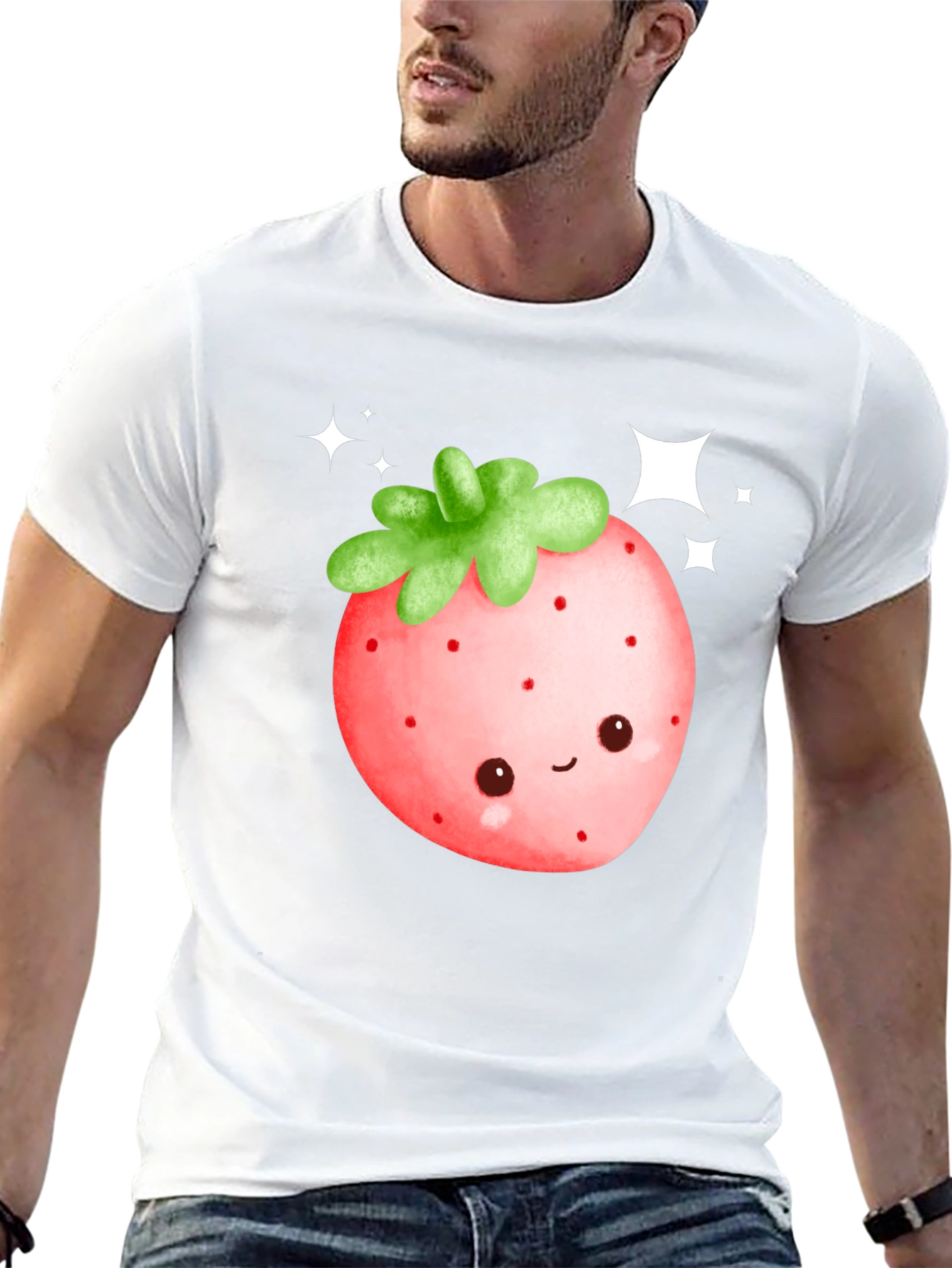 Kawaii Strawberry Graphic Tee