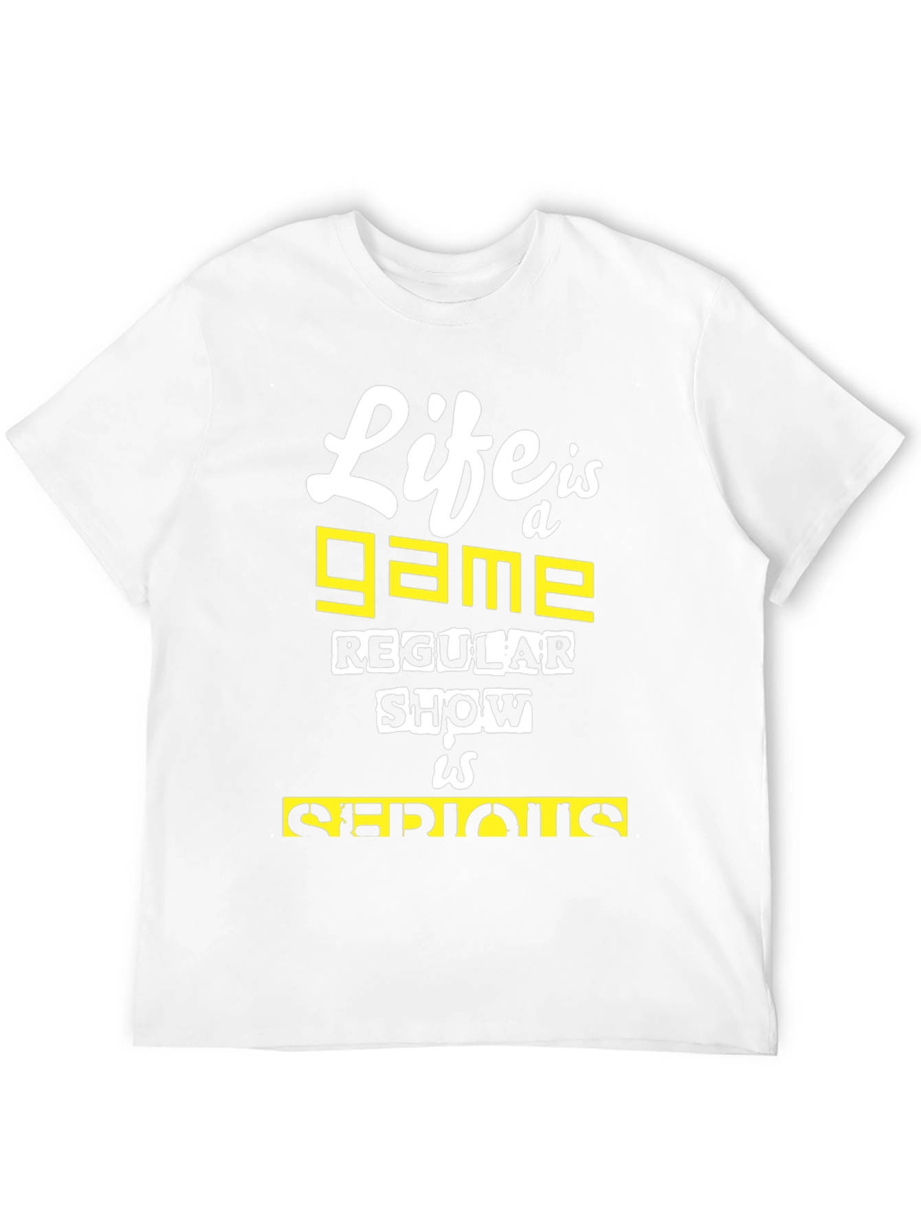 Life is a Game Black Regular Show T-Shirt