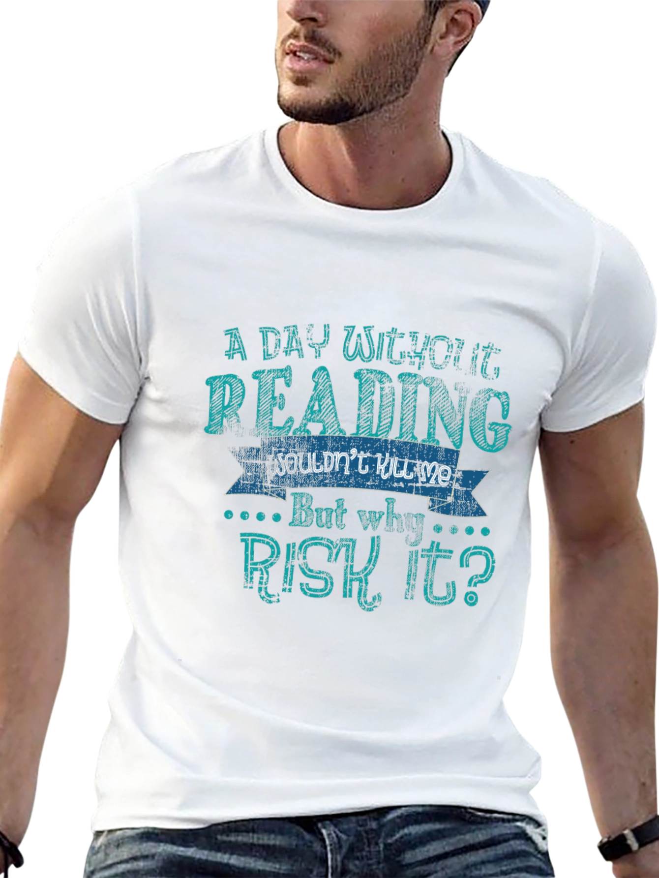 Funny Reading T-Shirt - A Day Without Reading