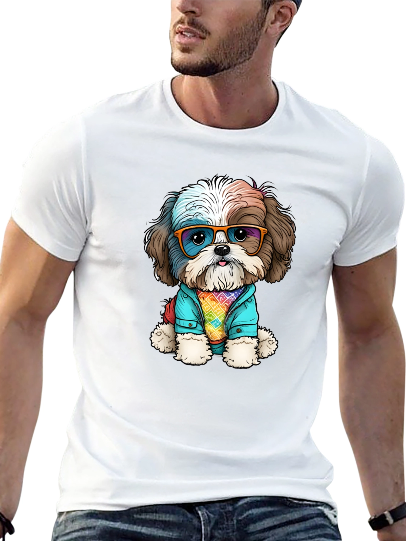 Dog with Glasses T-Shirt