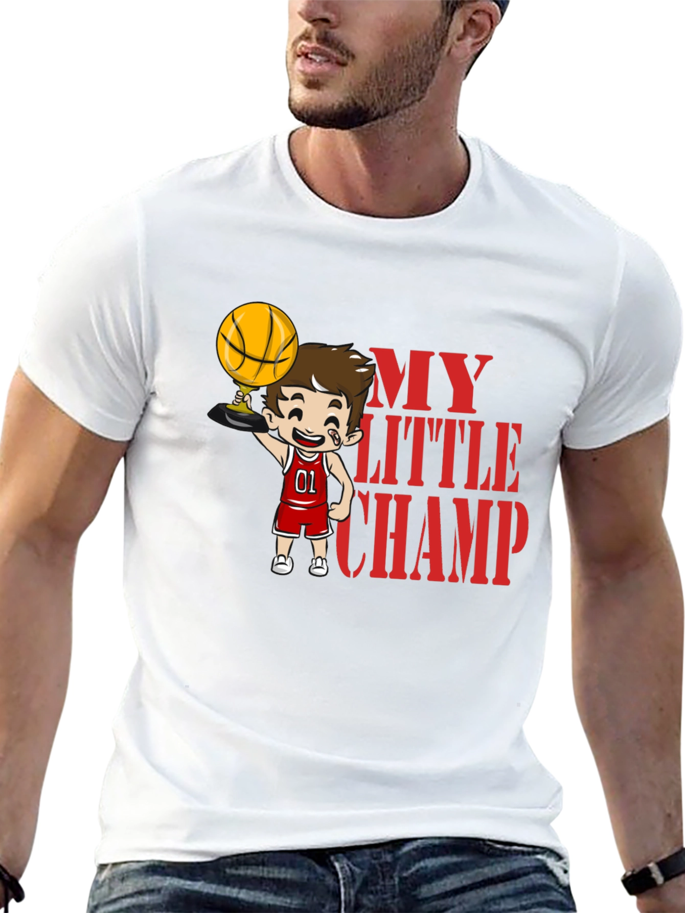My Little Champ Basketball T-Shirt