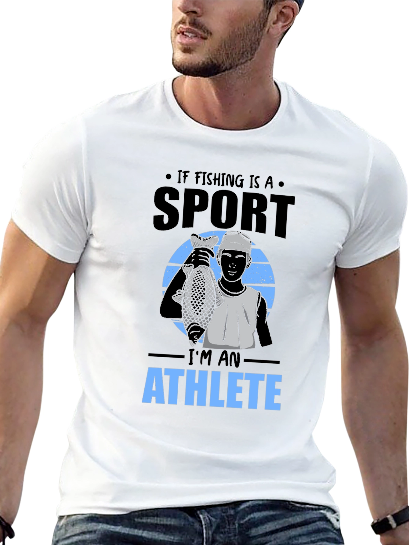 Fishing Sport Athlete Graphic T-Shirt