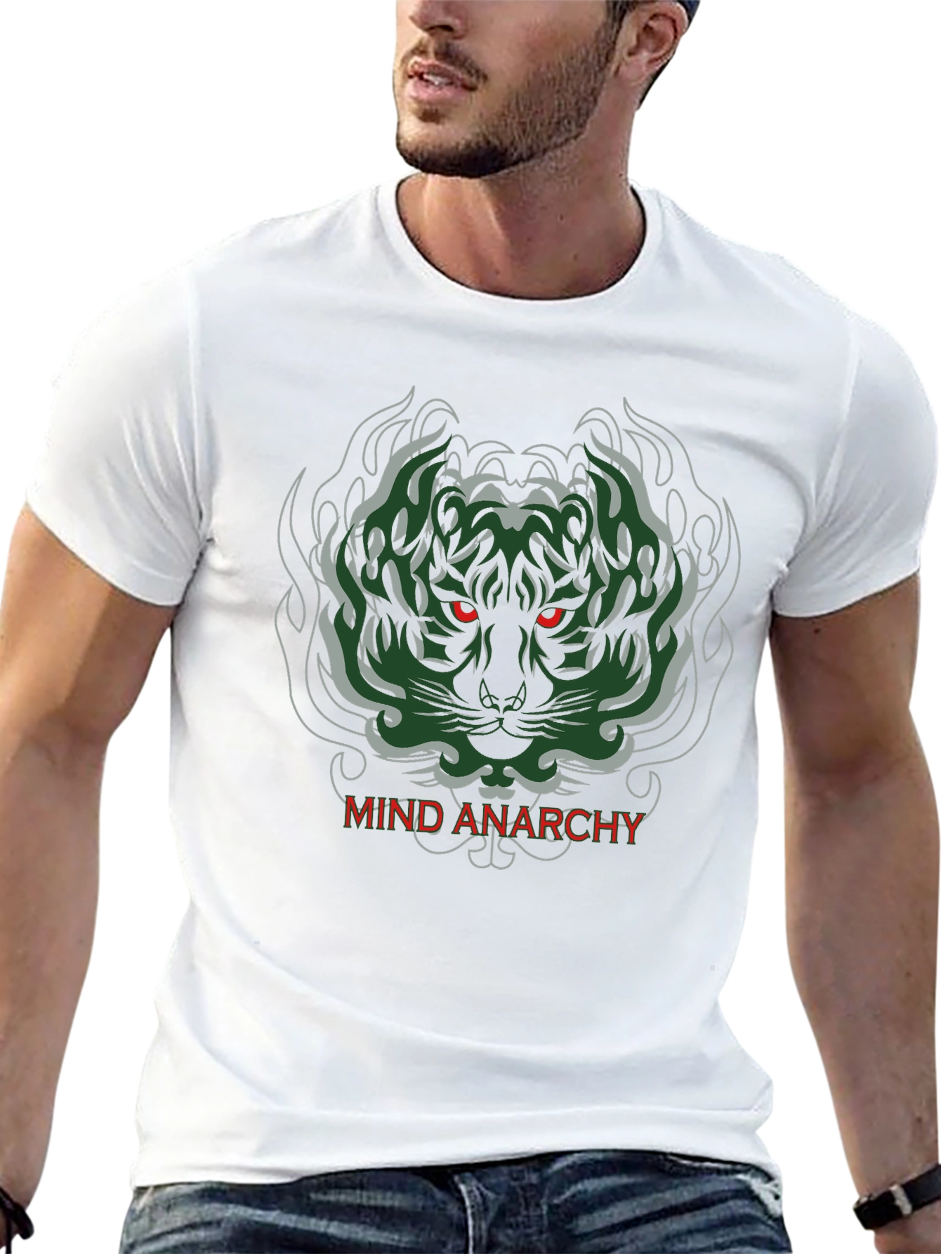 Mind Anarchy Tiger Graphic T-Shirt