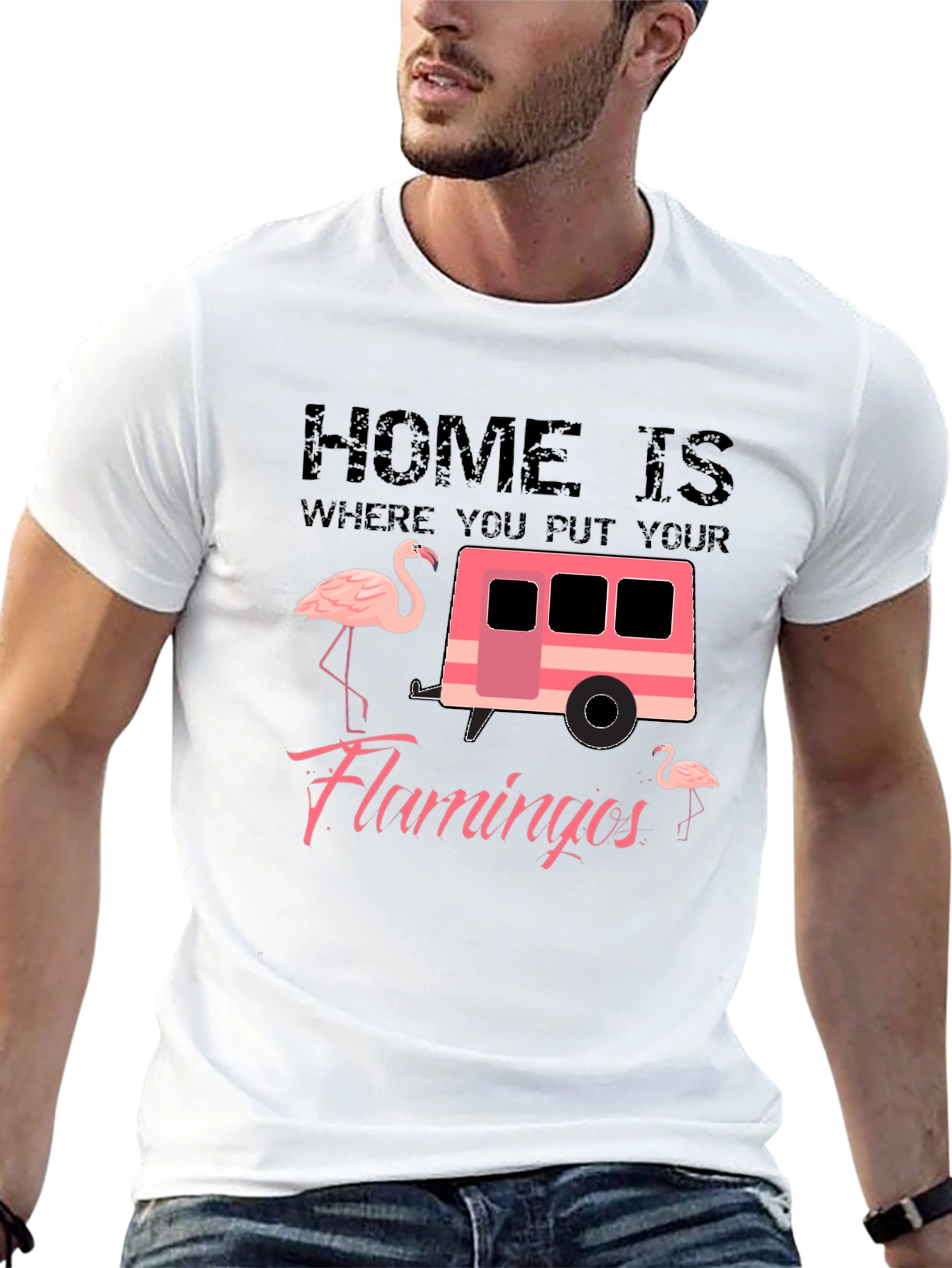 Home is Where You Put Your Flamingos T-Shirt