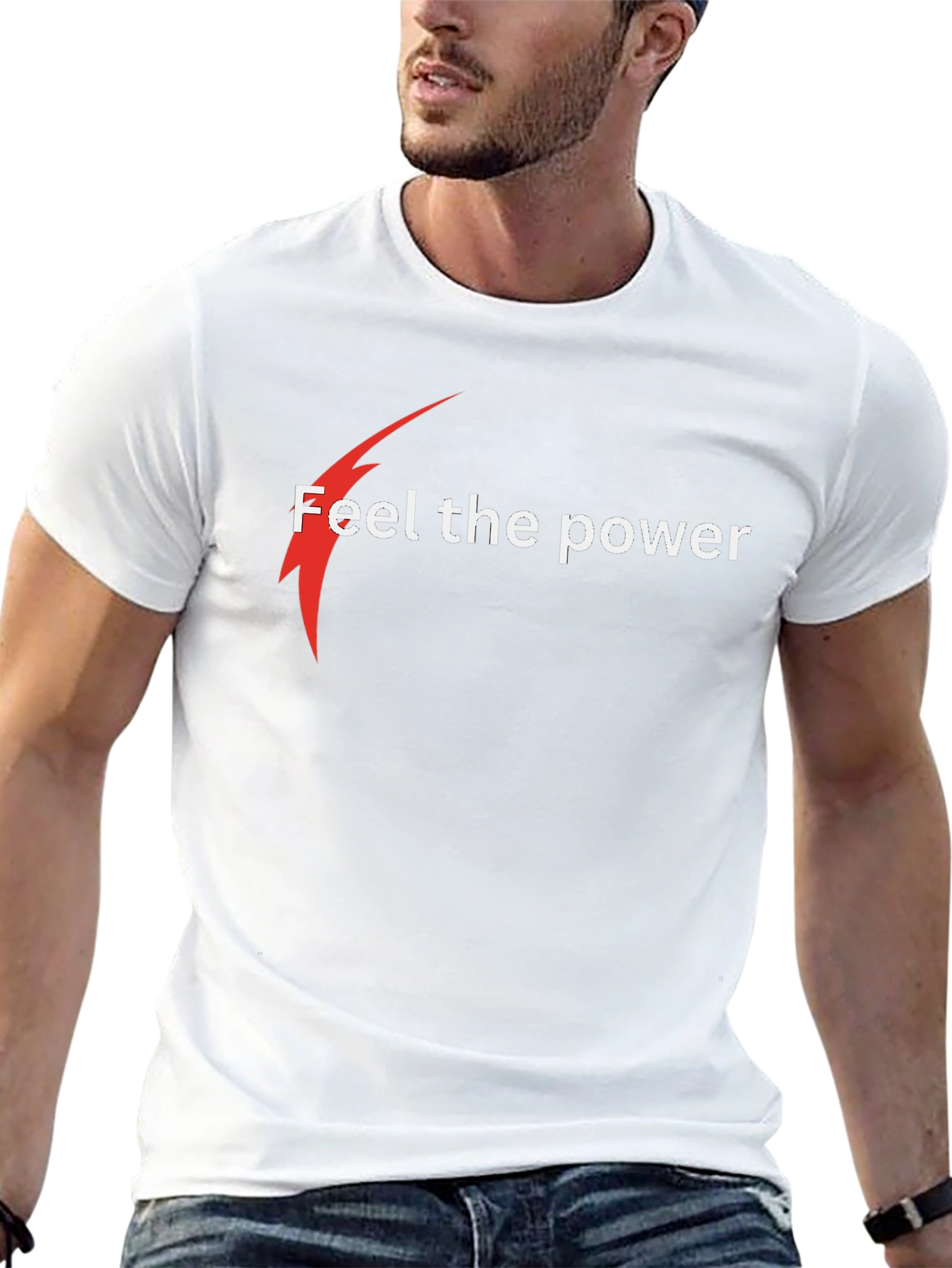 Feel the Power Black T-Shirt