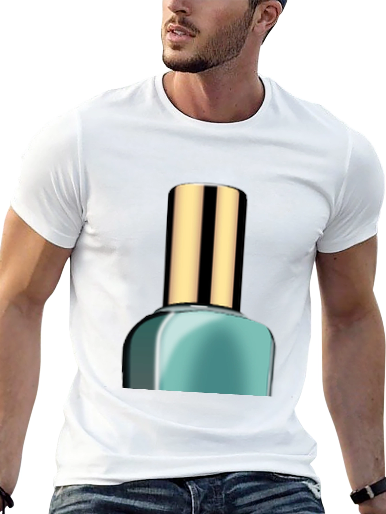 Trendy Nail Polish Graphic Tee - Modern Style