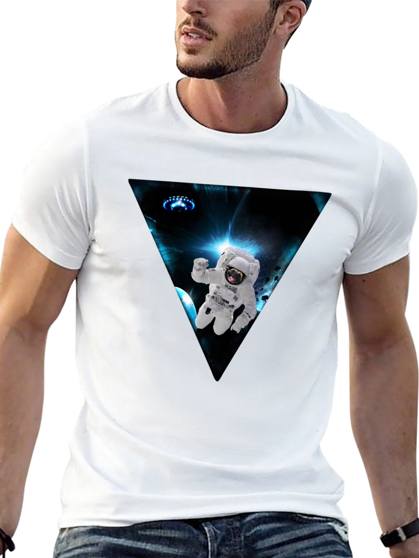 Astronaut in Space Graphic Tee