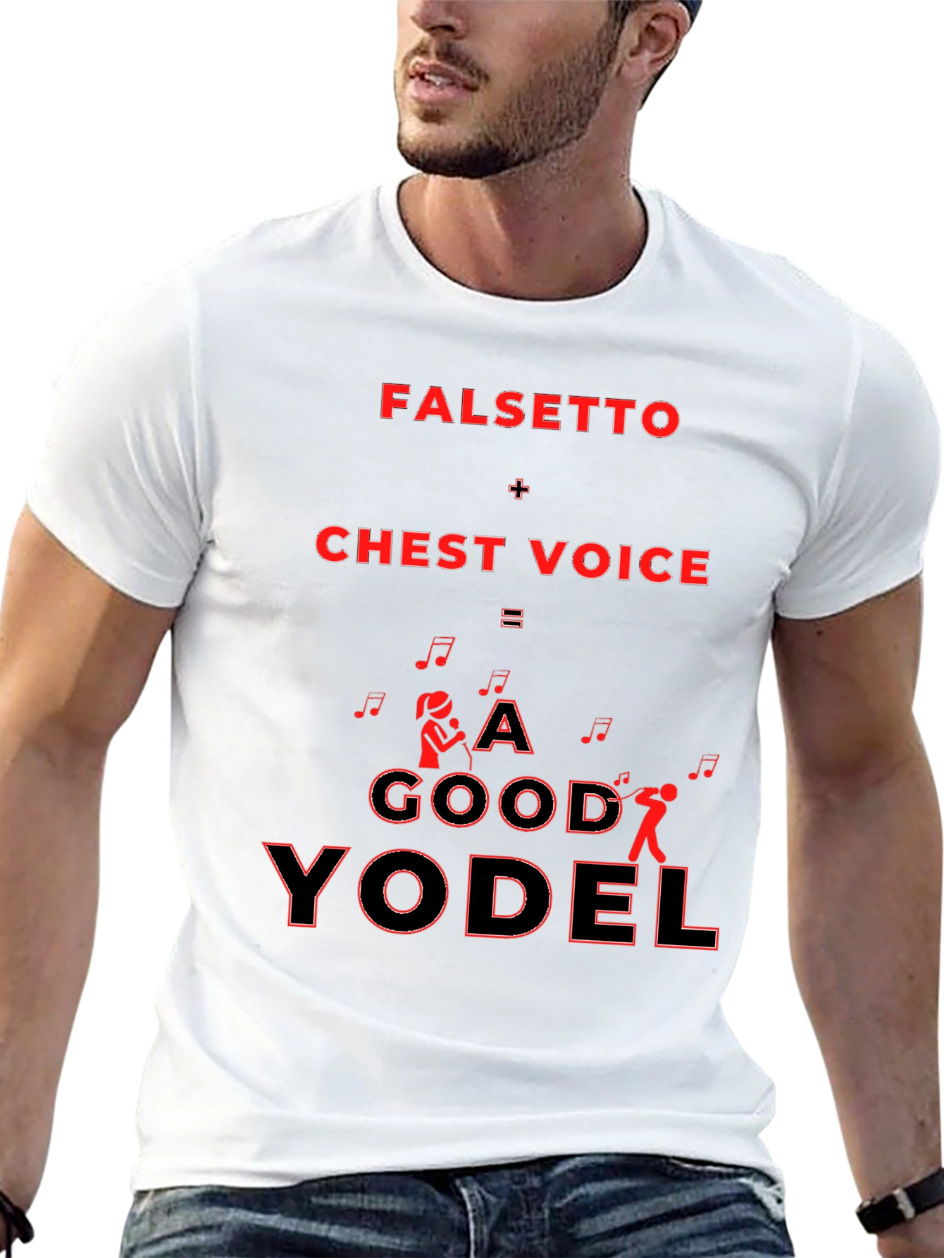 Falsetto Chest Voice Yodel Graphic T-Shirt
