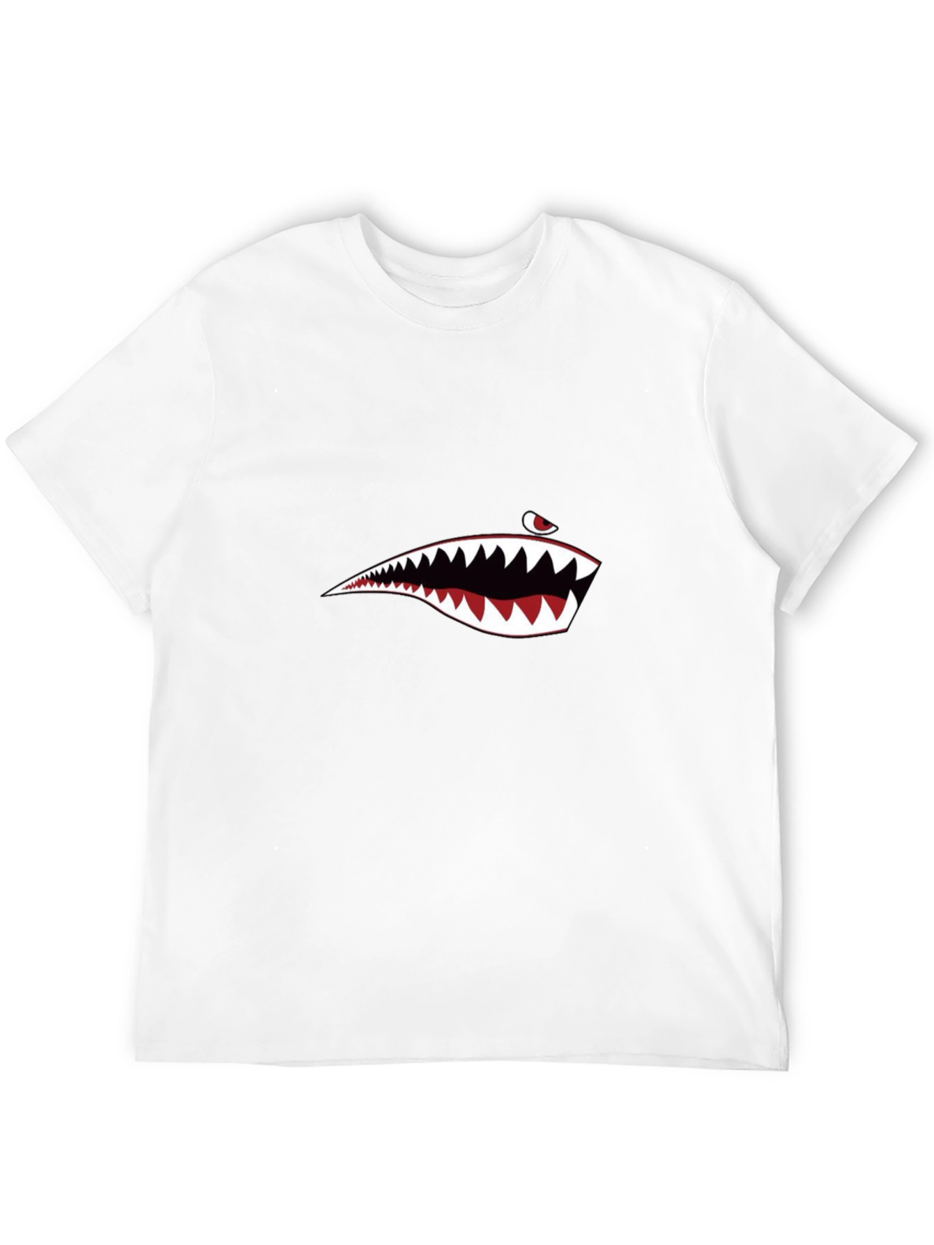 Shark Mouth Graphic Tee - Mens Black T-Shirt