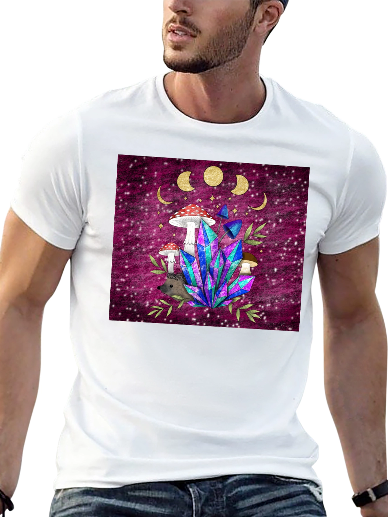 Magical Mushroom & Crystal T-Shirt