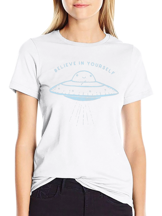 Believe In Yourself UFO Graphic T-Shirt