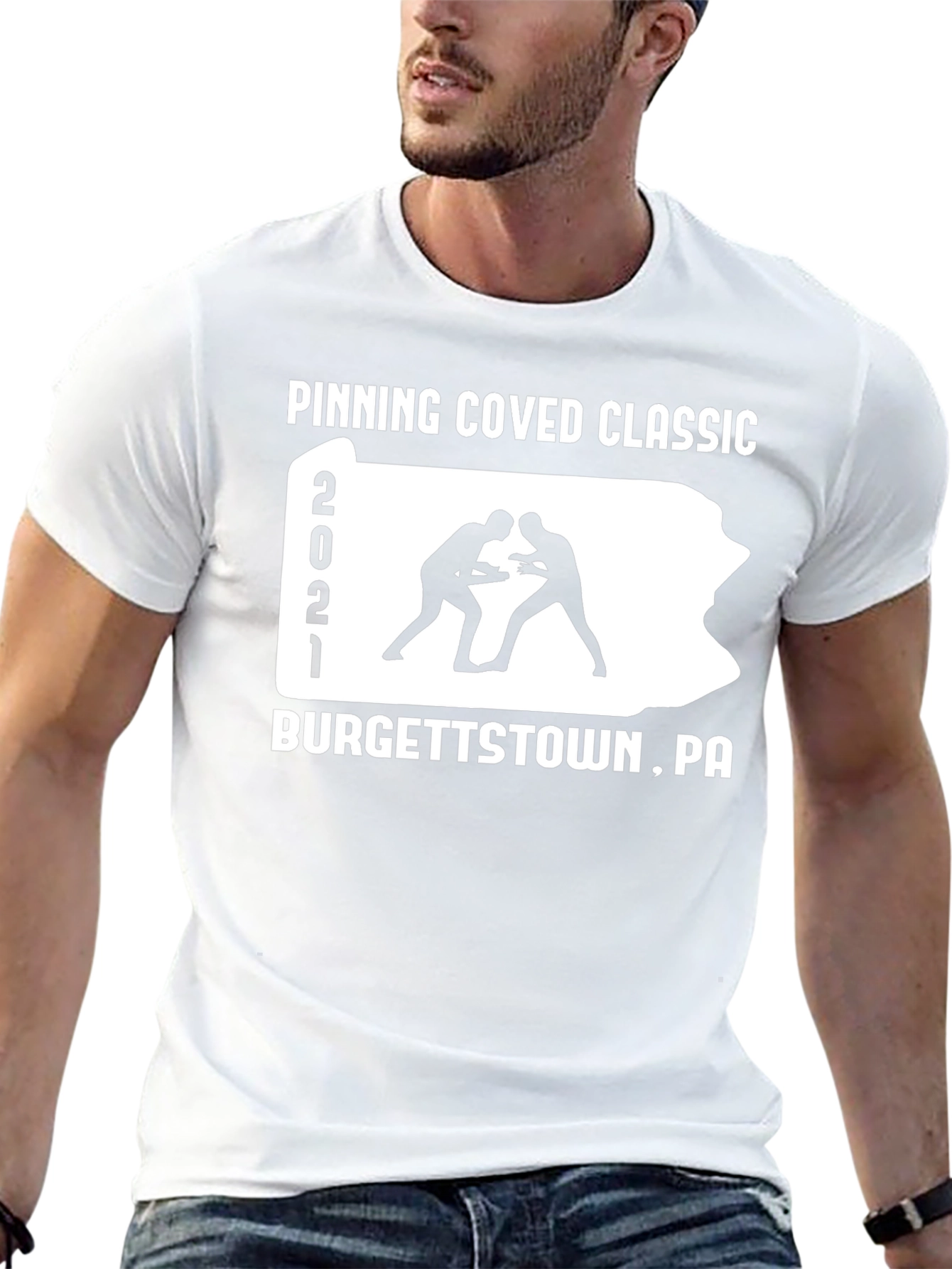 Pinning Coved Classic Wrestling T-Shirt