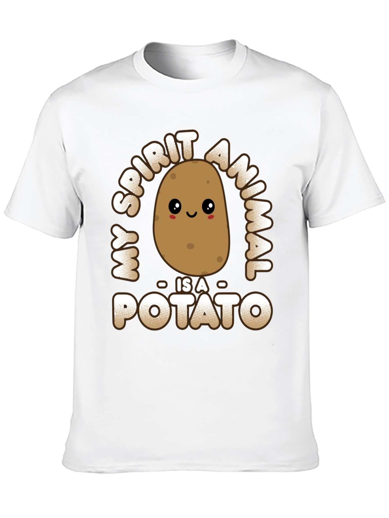 My Spirit Animal is a Potato Funny Graphic T-Shirt