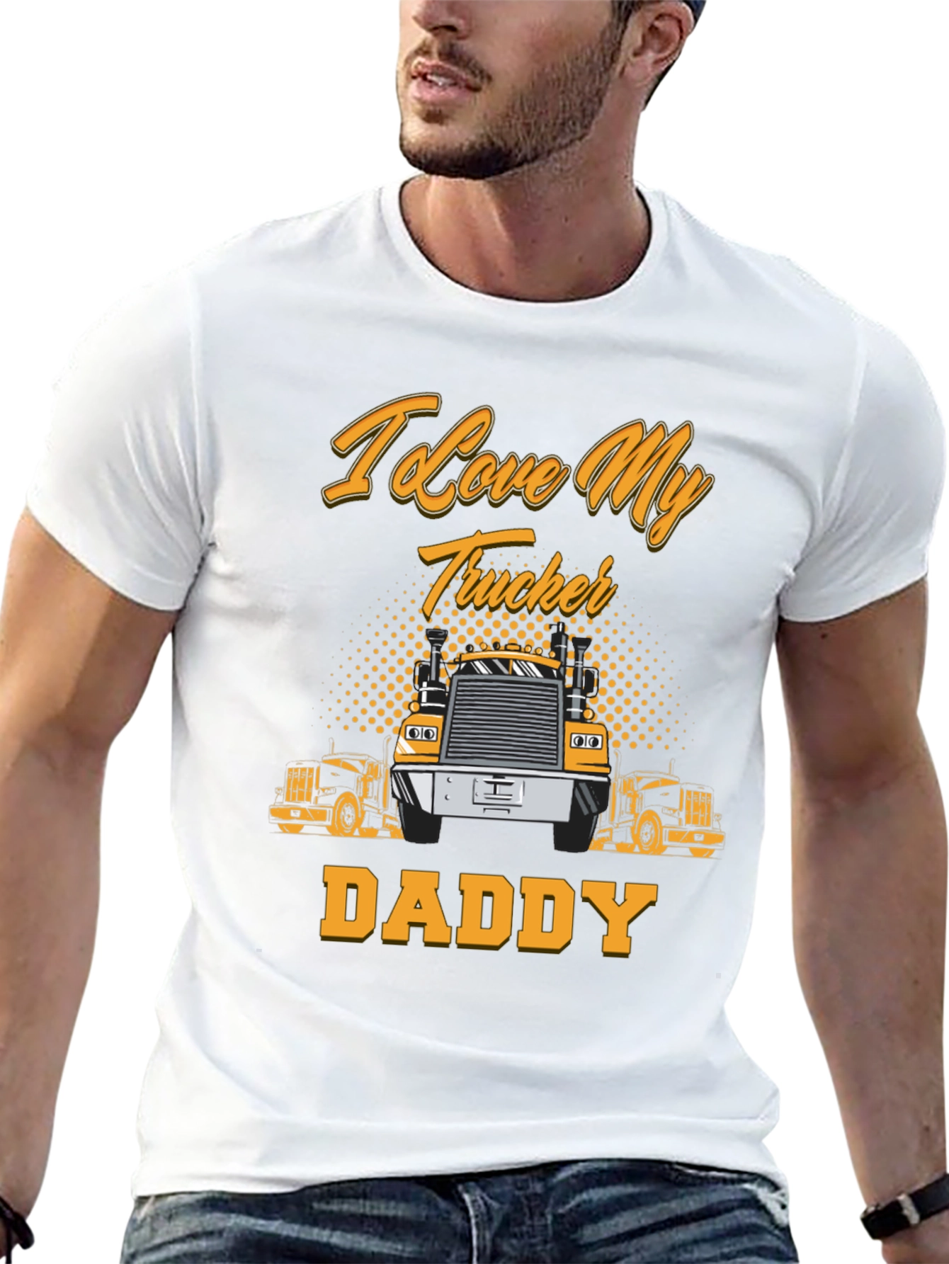 I Love My Trucker Daddy T-Shirt