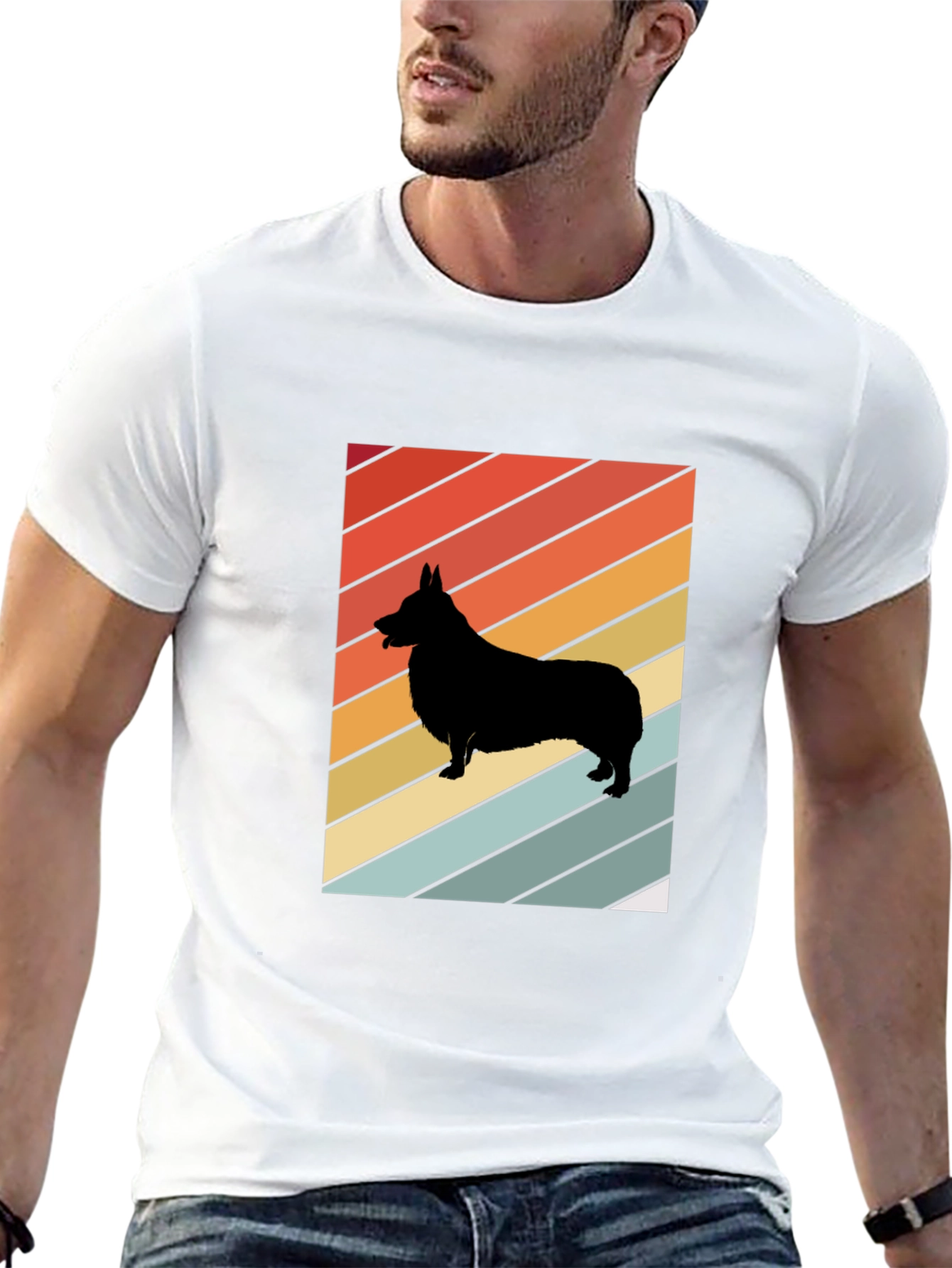 Retro Corgi Silhouette T-Shirt