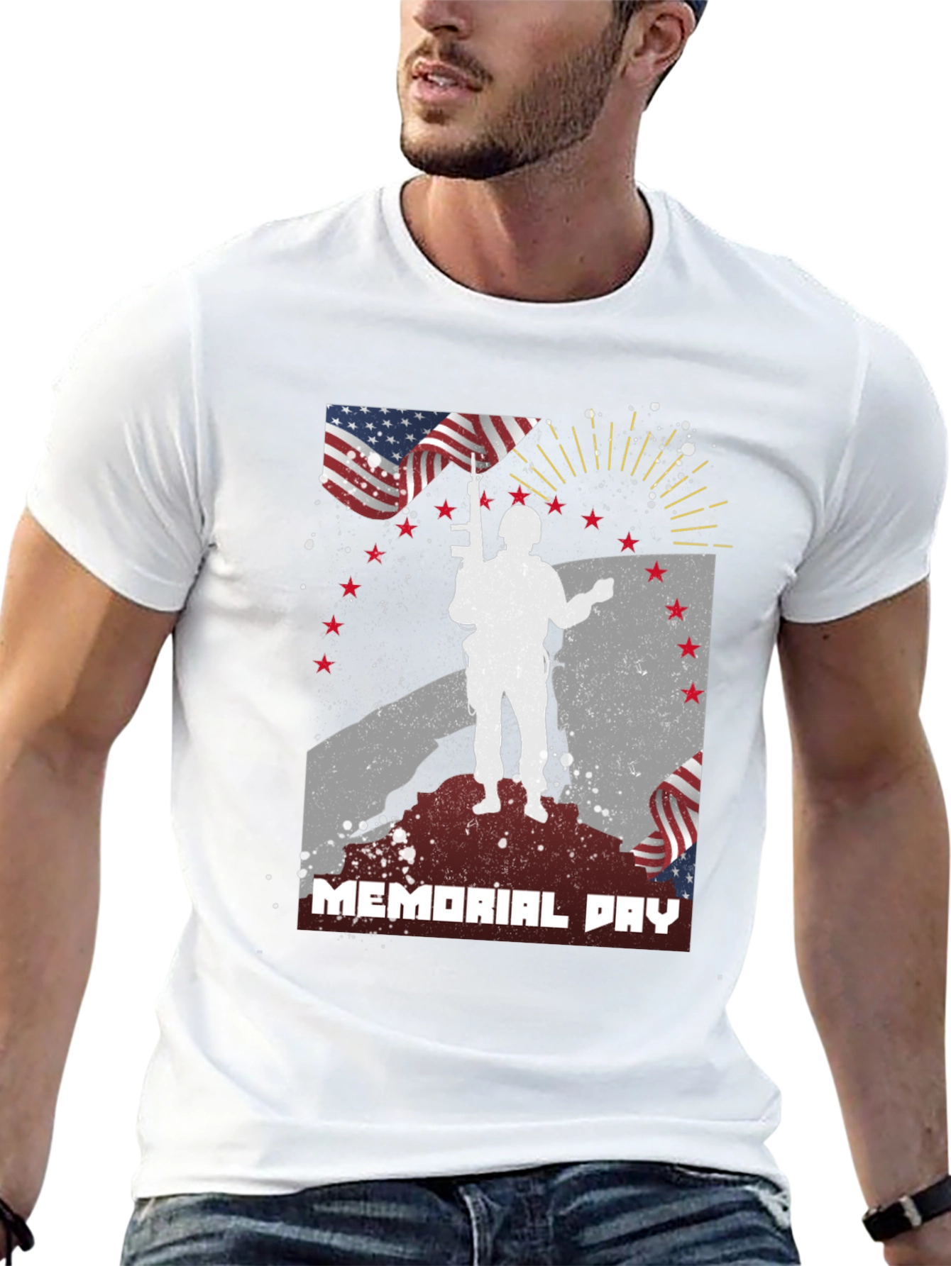 Memorial Day Graphic T-Shirt - Patriotic Tribute