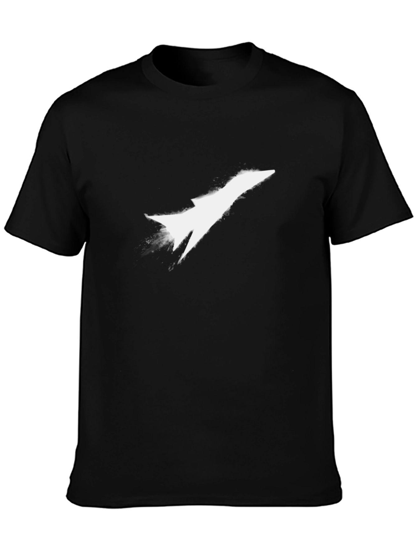 Jet Stream Tee - Modern Black Graphic T-Shirt