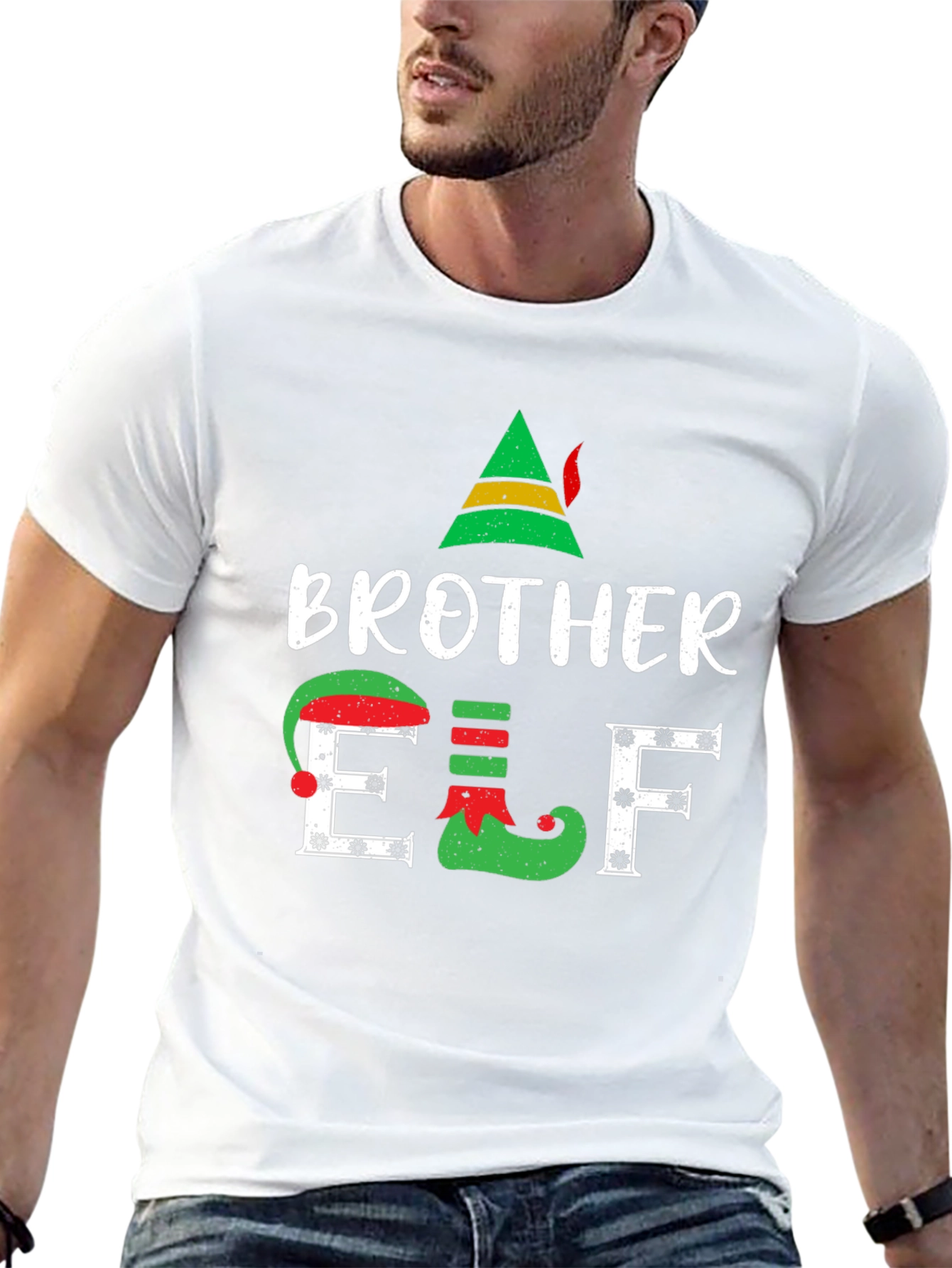 Brother Elf Christmas Graphic T-Shirt