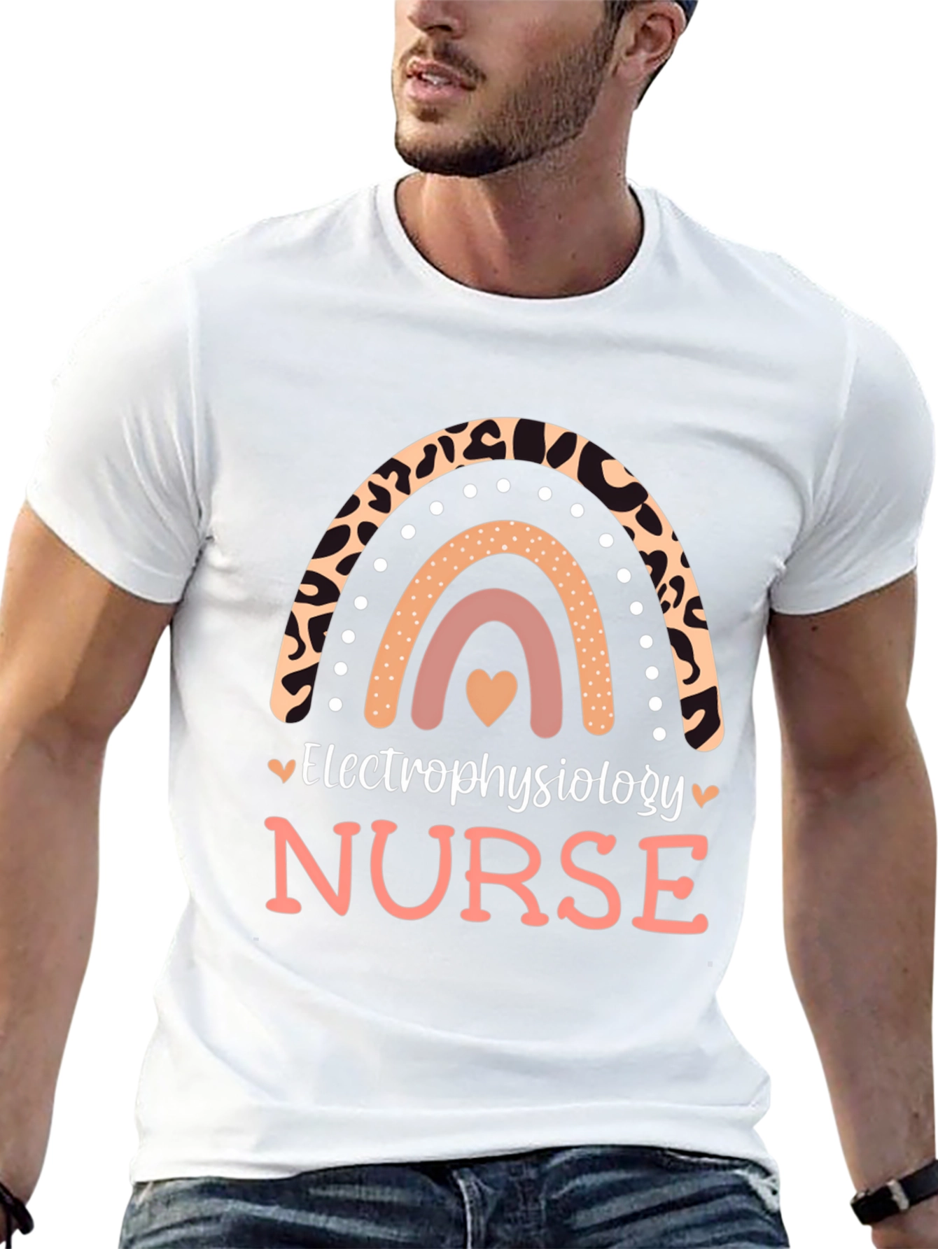 Electrophysiology Nurse Rainbow T-Shirt