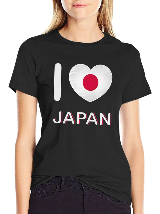 I Love Japan T-Shirt - Black Graphic Tee