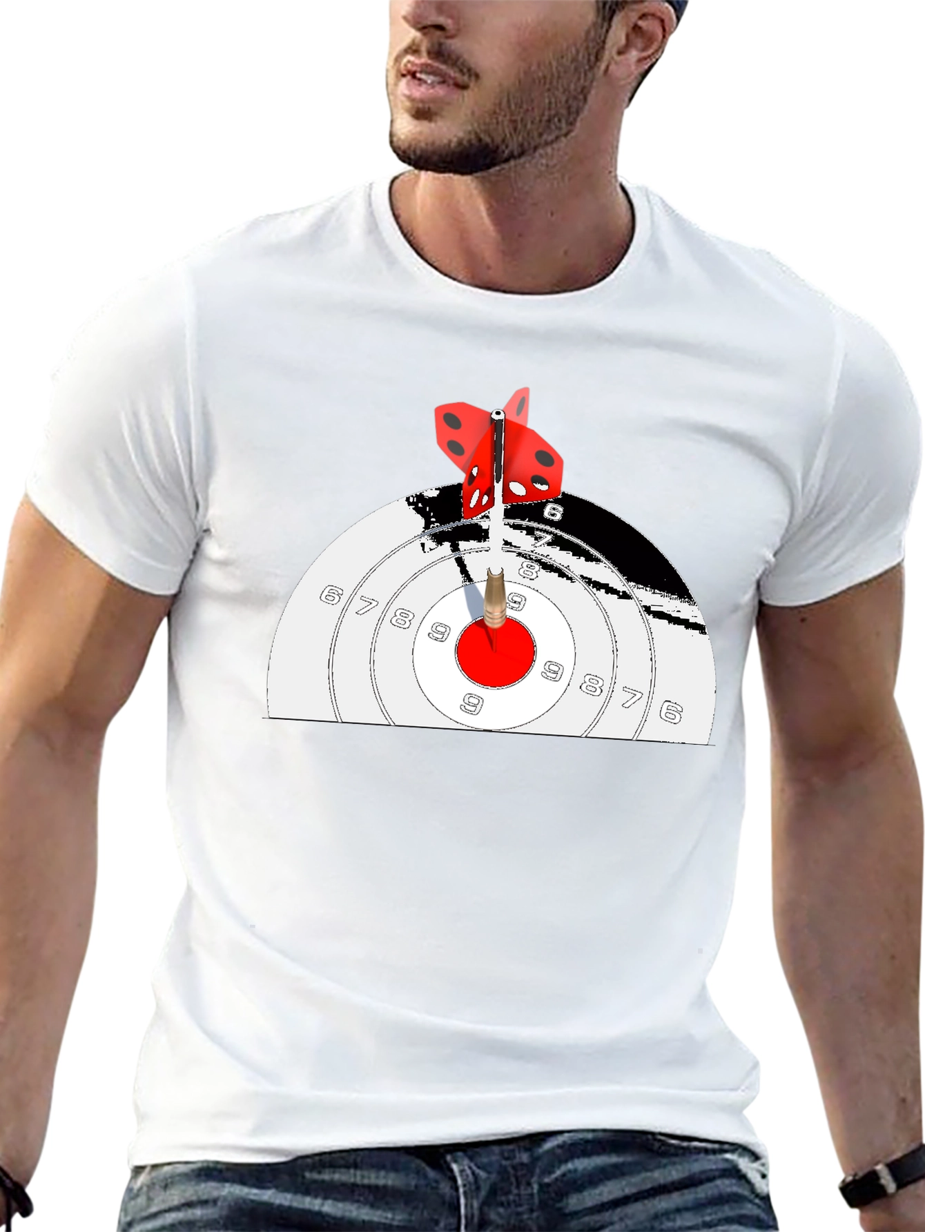 Dartboard T-Shirt - Bullseye Graphic Tee
