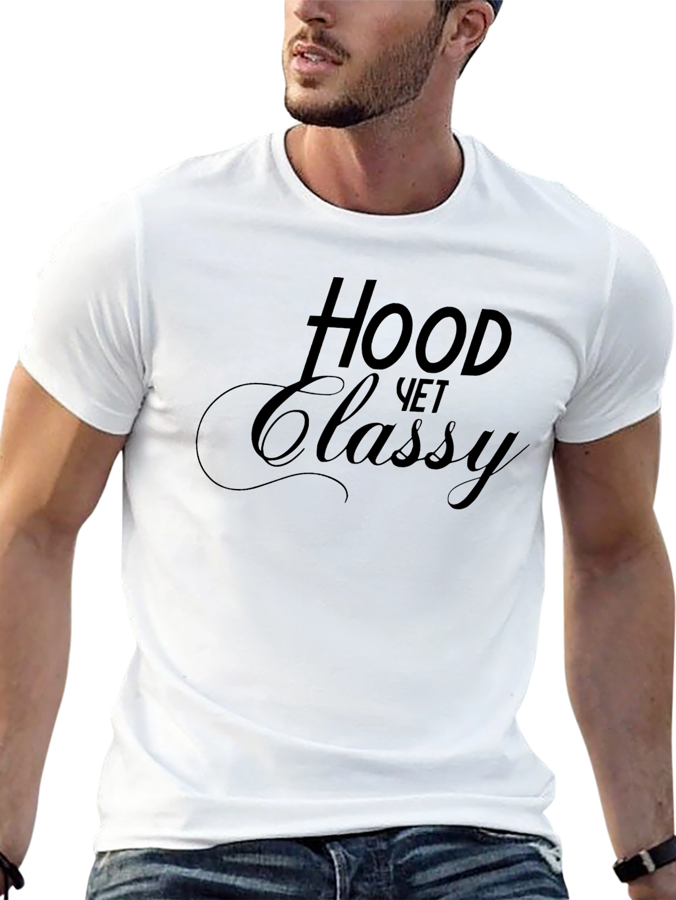 Hood Yet Classy Black T-Shirt