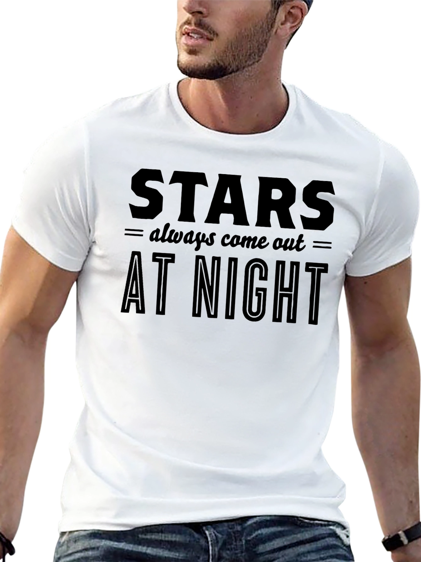 Stars Come Out At Night Graphic T-Shirt