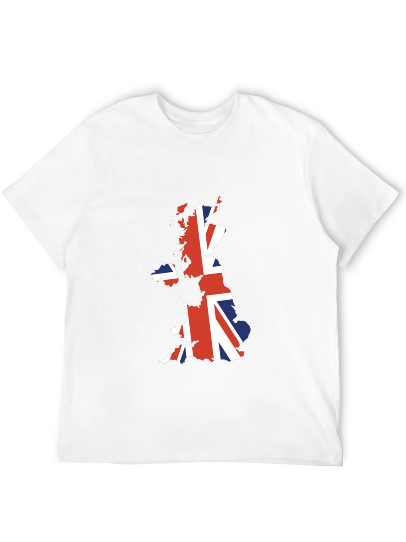 Union Jack Map T-Shirt - Patriotic UK Design